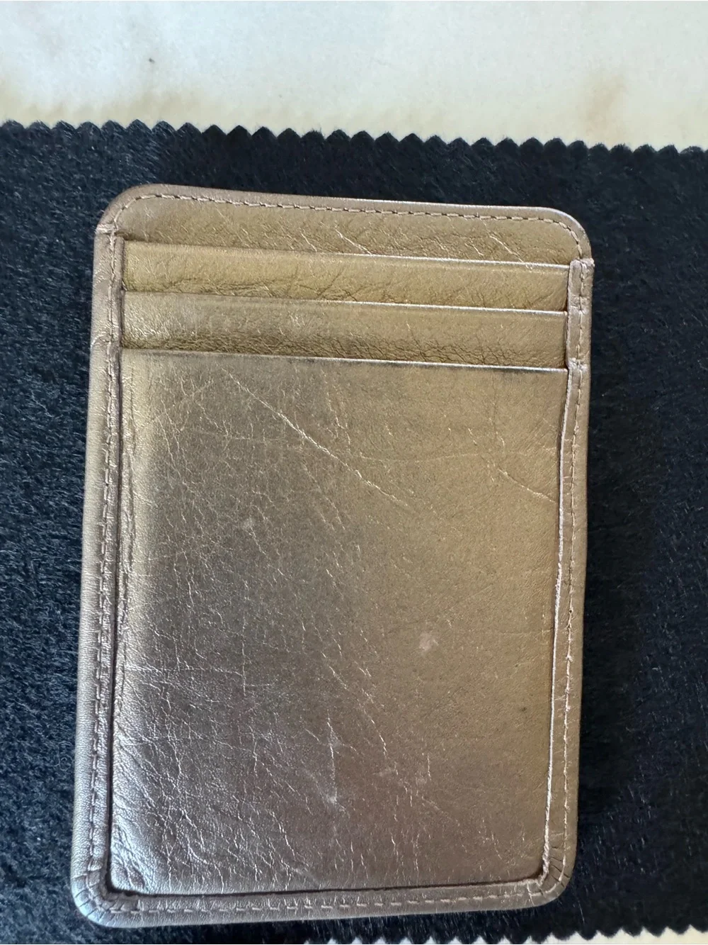 CHANEL Quilted Leather CC Card Holder